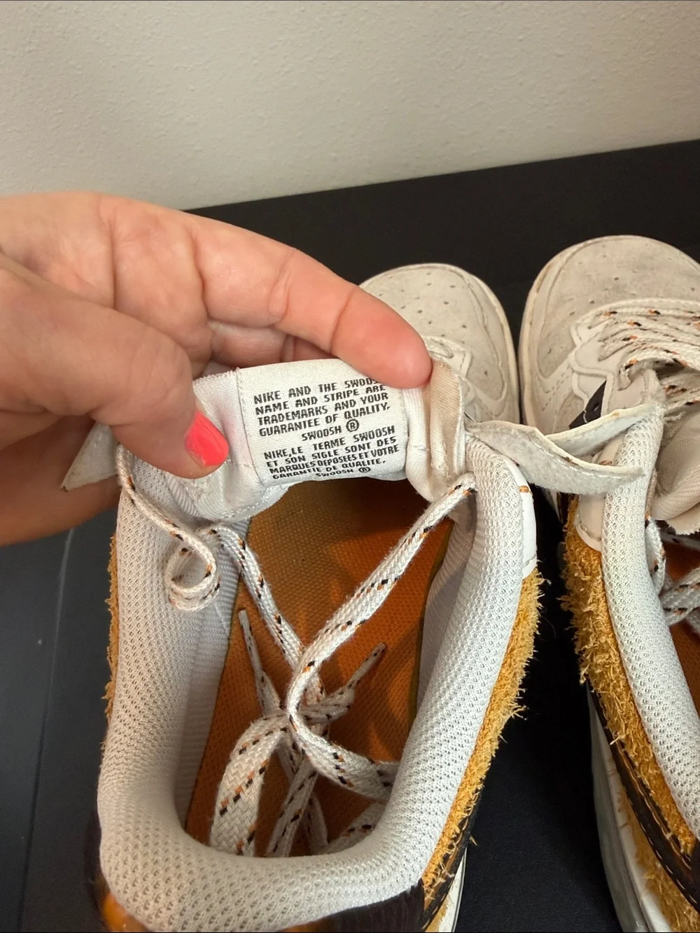 Nike | Air Force 1 Fontanka Low | White Tan with Gold Tortoise Swoosh